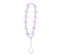 FRCOLOR Crystal Purple Butterfly Phone Lanyard Strap with 3d Iridescent Beads, Decorative Phone Charm Chain for Women’s Cellphone Accessories and Hanging Ornament