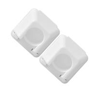 FRCOLOR Curtain Rod Brackets 2Pcs Plastic Adjustable No Drill Shower and Bathroom Door Frame Support Holders