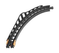 FRCOLOR Curved Plastic Train Track Expansion for Compatible Railroad Building with Gray Elevated Rail Educational Model for Creative Play and Logical Thinking Development