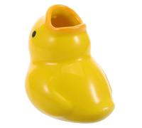 FRCOLOR Cute Cartoon Duck Toothbrush Holder Ceramic Stand for Boy Girl Bathroom Space-Saving Decorative Storage Durable and Easy to Clean Charming Design for Home Use