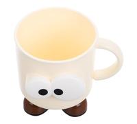 FRCOLOR Cute Cartoon Toothbrush Cup Handle Large Capacity Mouthwash Cup for Boys and Girls Bathroom Toothbrush Holder Safe Plastic Toothbrush Holder Cup
