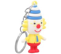 FRCOLOR Cute Clown Pendant Keychain for Backpack and Purse Cartoon Clown Key Ring Decoration Gift for Circus Party