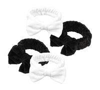 FRCOLOR Cute Hair Bands for Women Lace Headbands Bow-knot Padded Skincare Headbands Face Washing