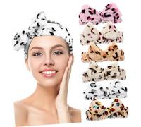 FRCOLOR Cute Headbands Set 6pcs Facial Headband Material Bowknot Hair Band for Women Makeup Hair Accessories
