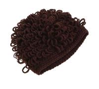 FRCOLOR Cute Knitted Wig Hat for Baby Toddler Winter Hat Flaps Baby Girl Boy Soft Yarn Material