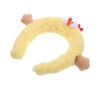 FRCOLOR Cute Plush Chicken Headband Adorable Spa Headband for Face Washing Makeup Women's Funny Hair Accessory Kawaii Skincare