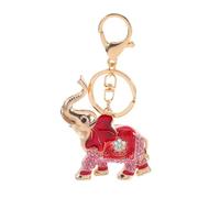 FRCOLOR Cute Rhinestone Elephant Keychain Sparkling Crystal Purse Pendant Rhinestones Handbag Charm for Women