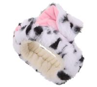 FRCOLOR Dalmatian Headband Cute Elastic Makeup Dalmatian Dog Ear Spa Headband for Face Washing Makeup Skincare Shower Hair Accessories Party Decorations