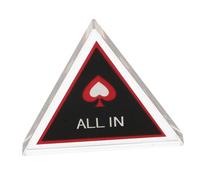 FRCOLOR Dealer Button Poker Accessory Smooth Edge Multi Functional Card Game Prop for Indoor Outdoor Party Supplies