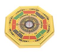 FRCOLOR Decorative Beautiful with Divination Compass on Gold Foil Hanging Compass Mdf, and Practical Chinese Style for Home Décor and Feng Shui Accessories