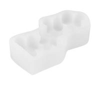 FRCOLOR Decorative Candle Mold Silicone Candle Making Mold White Flexible Creative Shape Design Chic for Friends Making Decorate Your Home