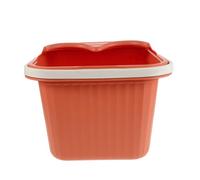 FRCOLOR Deep Foot Bath Basin for Over-knee Soaking Plastic Foot Spa Lid for Home Relaxation and Massage