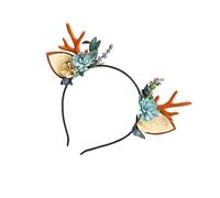 FRCOLOR Deer Antler Headband Christmas Tree Costume Boys and Girls Pink Headband Wedding Guest