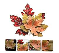FRCOLOR Delicate Maple Leaf Brooch Pin with Drop Oil Finish Electroplated Corsage for Women S Wedding Party Prom and Daily Wear Secure Safety Pin Design Oxidation Resistant Accessory