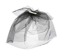 FRCOLOR Delicate Wedding Hair Decor Black Gothic Bridal Veil Lightweight Bride Hair Clamp for Elegant Wedding Photo Prop and Comfortable Wear