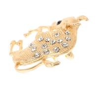 FRCOLOR Diamond Alloy Brooch Creative Bull Animal Brooch for Men Party Lapel Pin for Suit