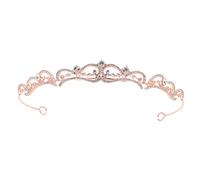 FRCOLOR Diamond Bridal Tiara Wedding Accessories for Women Elegant Rhinestone Crown Hairpiece for Bride Bridesmaid