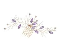 FRCOLOR Diamond Hair Comb Bridal Wedding Headband for Bride Rhinestone Flower Accessory