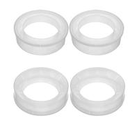 FRCOLOR Diaper Pail Refill Rings 4pcs with Advanced Sealing and Easy One-Handed Change PE Material White for Diaper Bin and Trash Can for Bathroom and Family Homes