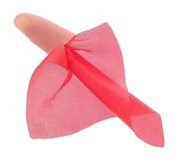 FRCOLOR Disappearing Silk Trick with Realistic Fake Thumb Tips and Training Cloth Finger Covers with Natural Wrinkles for Stage Pranks and Close Up Illusions