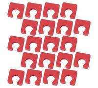FRCOLOR Disposable Foam Toe Separators Hygienic Red Sponge Toe Spacers for Pedicure 200pcs Sanitary Practices, for Rehabilitation Routines and Office Use
