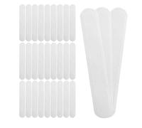 FRCOLOR Disposable Neck Protector Sweat Self-adhesive 100pcs Collar Pads Absorbing Liner Strips Made of Skinfriendly Non-woven Fabrics White for Business and Occasions