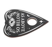 FRCOLOR Divination Board Wooden Pendulum Accessory Heart-Shaped Dowsing Tool for Wiccan Altar Supplies and Fortune Telling Games, White