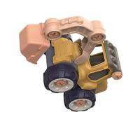 FRCOLOR DIY Assembly Engineering Vehicle for Hand Eye Coordination Builder Car Model Detachable Nut Construction Truck Educational Inertial Glide Engineering Car Gift