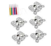 FRCOLOR DIY Inflatable Balloon Animal Masks for Unpainted Blank Masks for Masquerade Halloween Carnival Decor and Hand-painting Activities