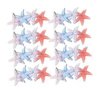 FRCOLOR Diy Resin Sea Star Ornaments 40pcs Sparkle Glitter Glue Decorations for Hair Accessories Phone Case Diy