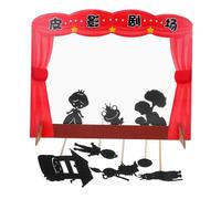 FRCOLOR DIY Shadow Puppet Theater for Marionette Puppets Educational Preschool Learning for Light and Shadow Play Interactive Family Storytelling Board Game