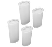 FRCOLOR DIY Silicone Cover Mold White Silicone Material with No Cracks 4 Pcs One-time Integral Molding for Resin Crafting Suitable for Handmade Crafts and Cover Creation