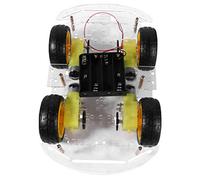 FRCOLOR DIY Smart Car Chassis Kit for Educational Intelligent Tracing Robot Kit Materials High Freedom for Science Projects for Learning and Fun