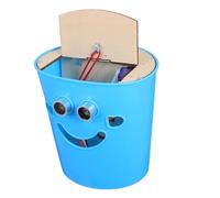 FRCOLOR DIY Smart Trash Can Kit with Touchless Sensor Auto Open Close Function for Stem Science Projects and Creative Home Inventions Easy Assembly with Complete Components Innovative