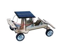 FRCOLOR DIY Solar Power Car for Educational Stem Assembly Kit Solar Energy Vehicle Model Without Battery Safe Material Plaything for Independent Thinking and Family Fun