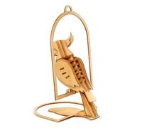 FRCOLOR DIY Wooden Parrot Puzzle for Boys Hand-eye Coordination Educational Craft Model Safe Polished Wood Handmade Jigsaw Gift for Birthdays and Festivals