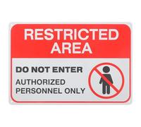 FRCOLOR Do Not Enter Warning Sign Restricted Access Security Caution Sign for Authorized Personnel Garden Office Safety Board for Outdoor Use