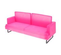 FRCOLOR Dollhouse Sofa Couch Elegant Luxury Pink Furniture for Princess Themed Dollhouse Playset Portable Adorable Design for Childrens Pretend Play