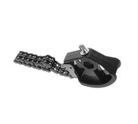 FRCOLOR Double Chain Drive Single Bass Drum Pedal for Drum Set Stable Smooth Kick Pedal Black