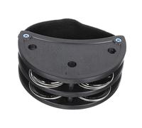 FRCOLOR Double Row Foot Jingle Bell Tambourine Percussion Instrument for Comfortable Fit with Elastic Strap Enhances Rhythm Skills and Musical Interest