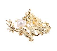 FRCOLOR Dragon Brooch Pin for Men and Women Unique Chinese Style Decorative Pin Craftsmanship Holiday Friends and Loved Ones
