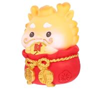 FRCOLOR Dragon Piggy Bank Zodiac Dragon Figurine Coin Saving Jar Spacious Interior Multipurpose Desktop Decor Lucky Year Gift