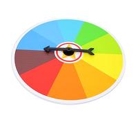 FRCOLOR Draw Game Wheel Fun Party Prop for Carnival Office Events Spinning Roulette for Home School and Trade Shows Easy to Carry Use