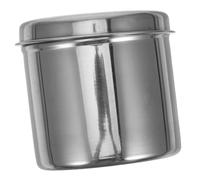 FRCOLOR Dressing Storage Jar Lid Stainless Steel Cotton Balls Holder Gauze Dressing Storage Container 304 Material Practical Design 9cm