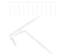 FRCOLOR Drip Irrigation Emitters and Fruit Trees for Potted Plants Pom Material 50pcs with Flexible Bent Arrow Structure Supports Sustainable Gardening in Small Farms and Gardens
