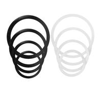 FRCOLOR Drum Dampeners for Sound Control Includes Black and White Colors for Live Performance and Practice Sessions