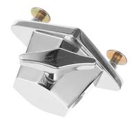 FRCOLOR Drum Tom Accessories Floor Tom Bracket Silver Plated Iron Precise Setup High Hardness 2.71x2.52x1.93in for Drummers