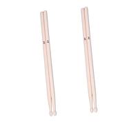 FRCOLOR Drumsticks Percussion Instrument Maple Wood 2 Pairs 5a Natural Wooden with Fast Response and Durability, Proper Weight for Students and Drummers Playing in Bands