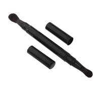 FRCOLOR Dual Ended Eyeshadow Brush Soft Bristles for Blending and Smudging Eye Makeup Travel-friendly Compact Double-ended Makeup Tool for Precise Application and Easy Touchups