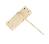 FRCOLOR Dual-tone Wooden Percussion Block Musical Instrument for Two-note Design Enhances Music Teaching Develops Creativity and Hand-eye Coordination Clear Penetrating Sound for Early